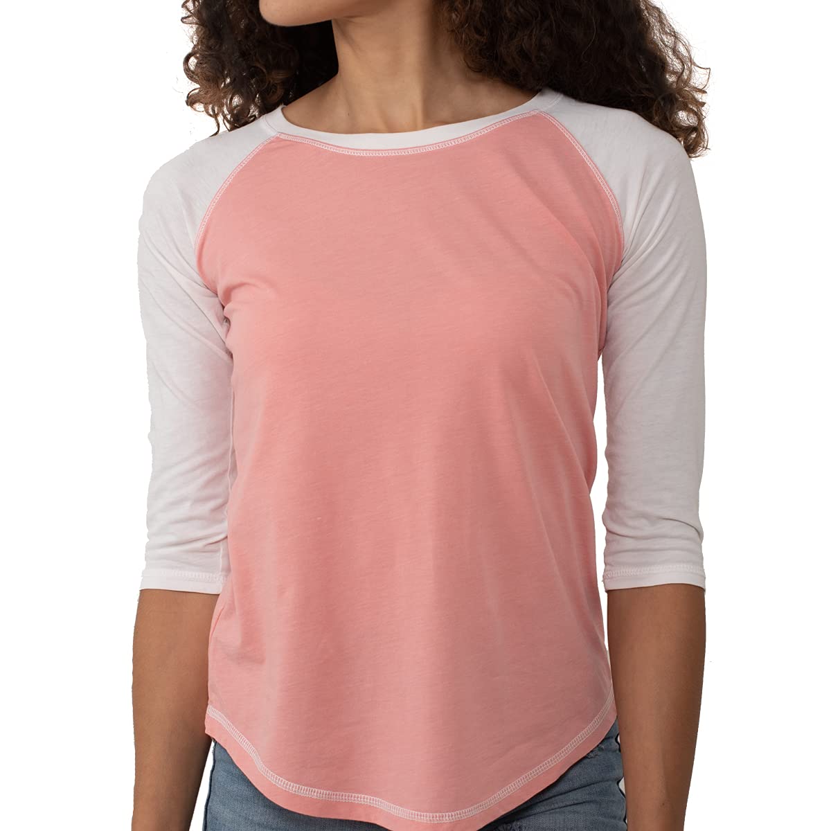 Brisco Brands Men's Casual 3/4 Sleeve Baseball Tee - Moisture Wicking Athletic Shirt for Gym, Running & Outdoor Activities