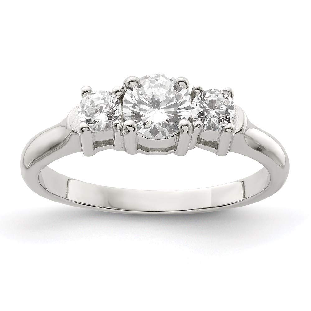 925 Sterling Silver Cubic Zirconia Ring for Women - Elegant Fine Jewelry Gift for Her - Perfect for Anniversary, Engagement & Special Occasions