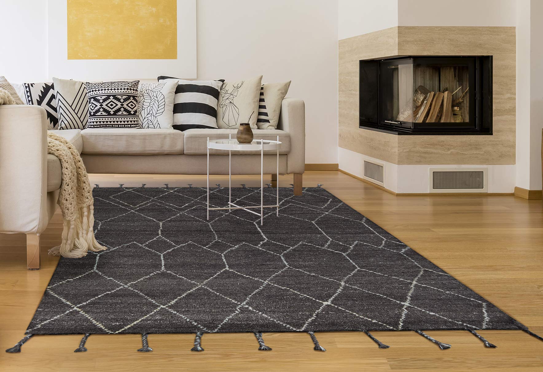 Couristan Lima Machu Picchu Area Rug 2' x 4' Earth Tone - Soft Non-Slip Living Room Rug for Bedroom, Dining Room, and Home Decor