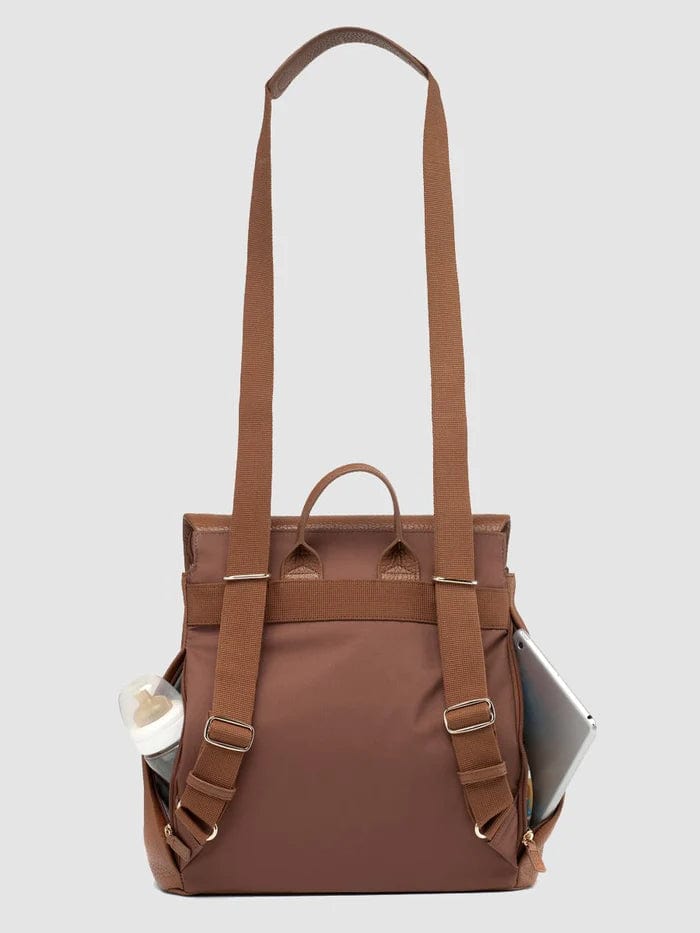Storksak St James Genuine Leather Diaper Bag for Moms - Perfect for Baby Essentials, Travel & On-the-Go Parenting