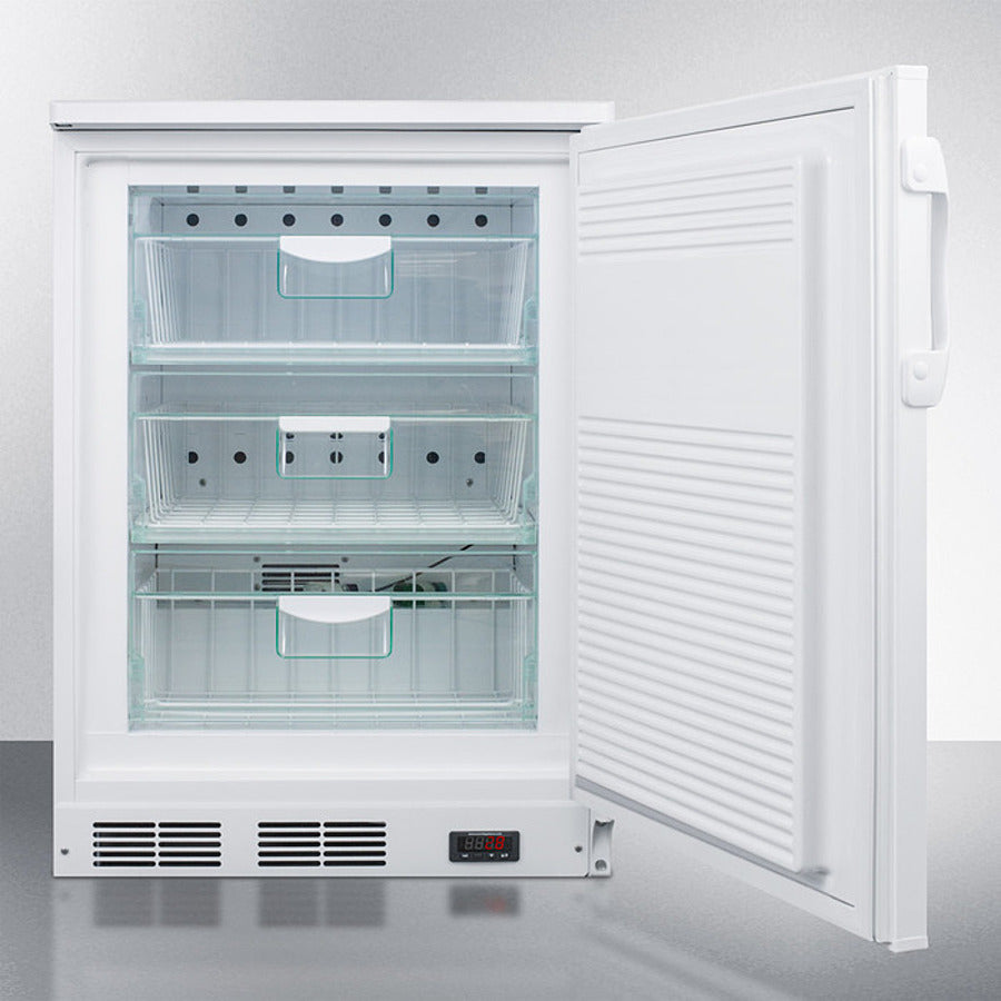 Accucold 24-Inch Wide Built-In All Refrigerator with Interior Basket Drawers - FF7LWBIVAC - Perfect for Kitchen, Basement, or Garage Storage