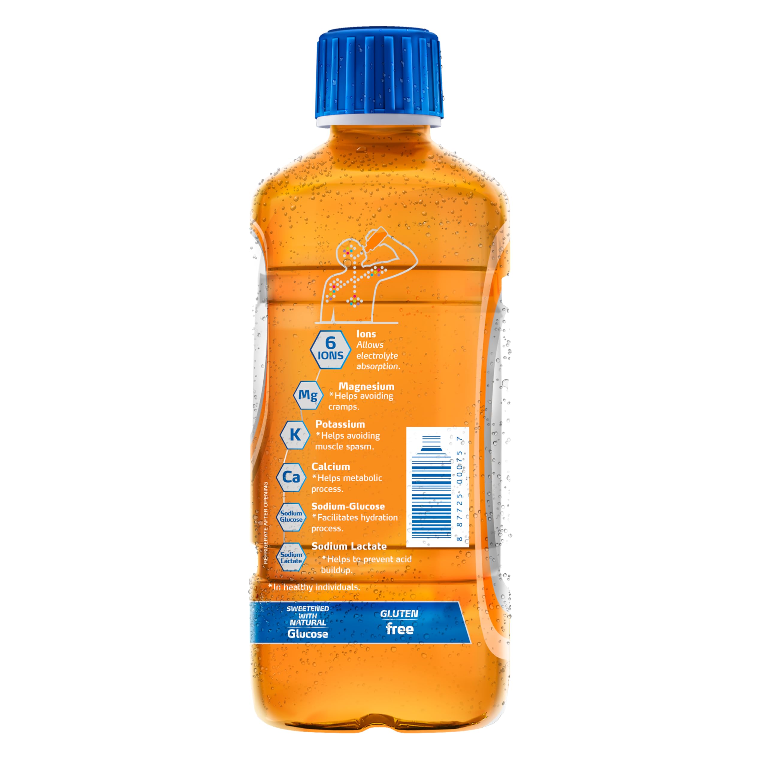 Electrolit Hydration Electrolyte Drink - Orange Flavor Sports Beverage with Essential Electrolytes for Rehydration - 6 Pack - Perfect for Workouts, Running, Hiking & Post-Workout Recovery