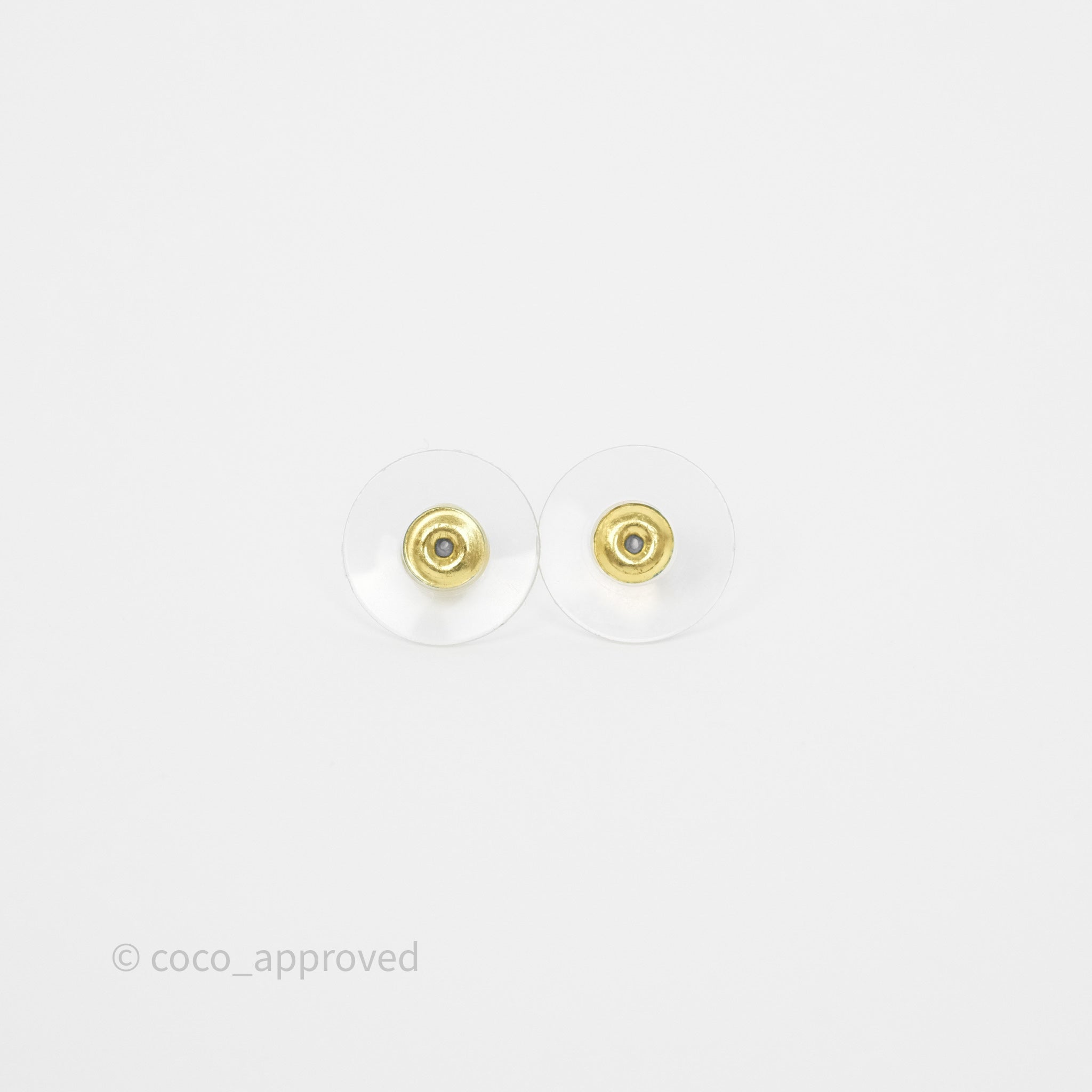 Chanel CC Crystal Hoop Earrings for Women - 23V Gold Tone Luxury Fashion Jewelry - Perfect for Parties, Weddings & Special Occasions