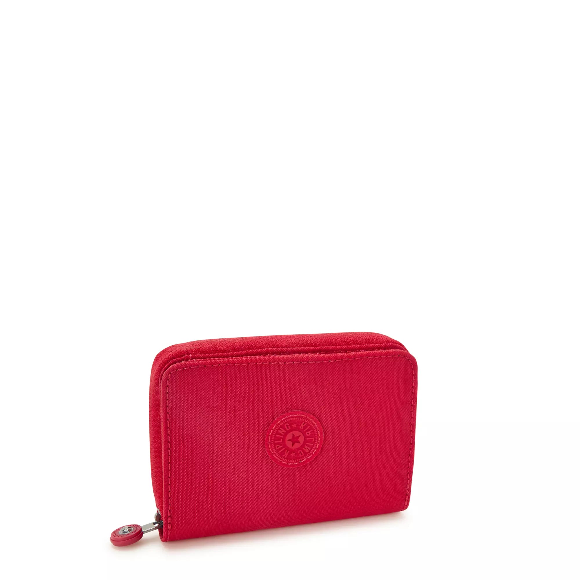Kipling Money Love Small Wallet - Compact RFID Blocking Wallet for Women, Red Rouge - Perfect for Travel, Shopping & Everyday Use