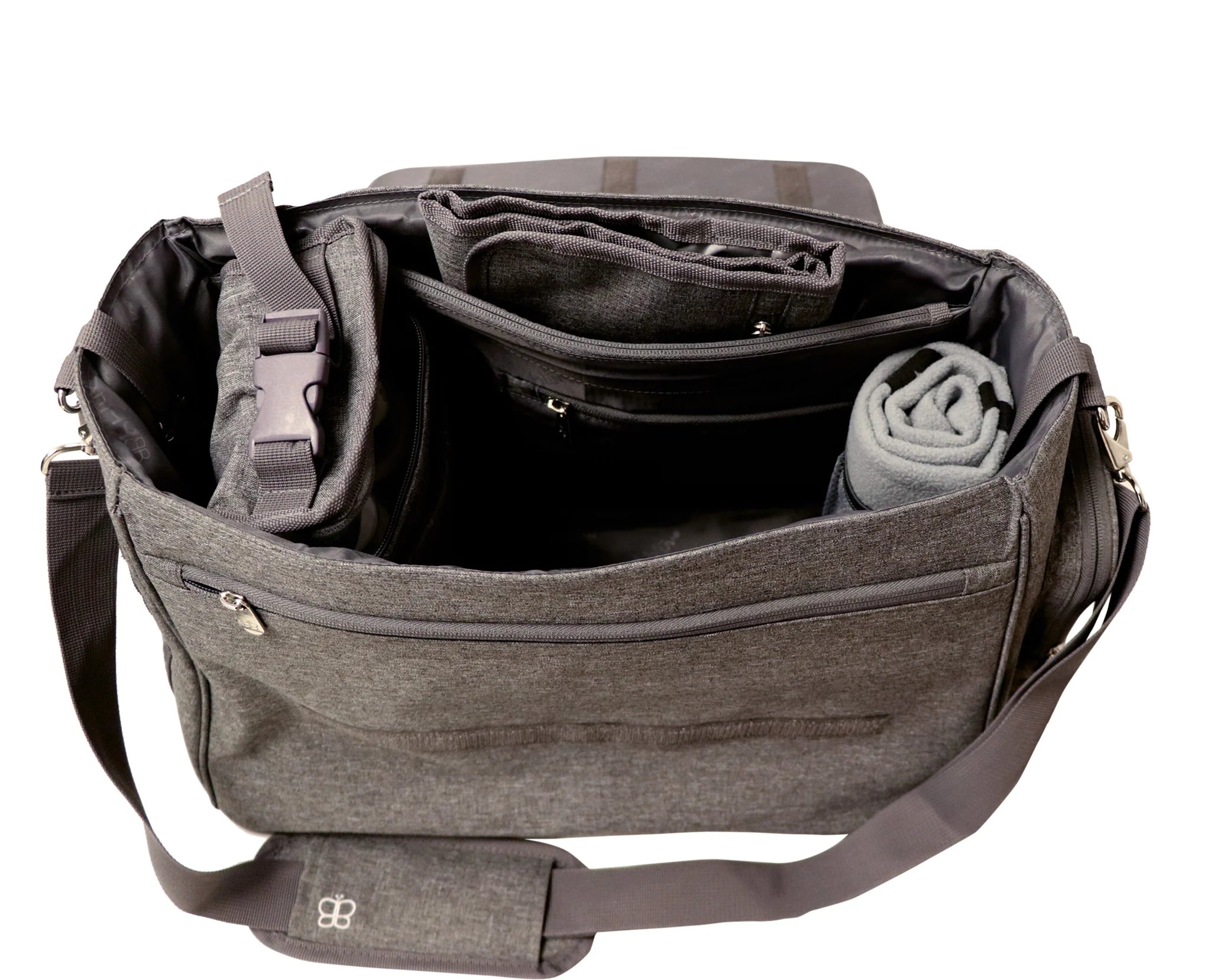 BBLÜV Ultra Complete Diaper Bag with Insulated Bottle Pockets, Wipes Case & Waterproof Changing Pad - Perfect for Baby Care, Travel & On-the-Go Parents