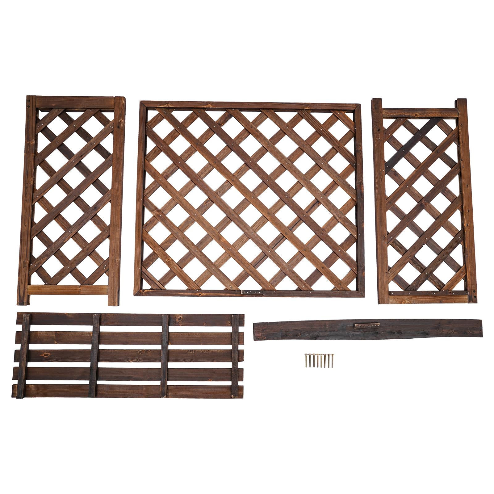 Wooden Air Conditioner Cover Fence - Outdoor AC Unit Privacy Screen for Home & Garden - Durable Weatherproof Decorative Fence for Backyard, Patio, and Side Yard Protection