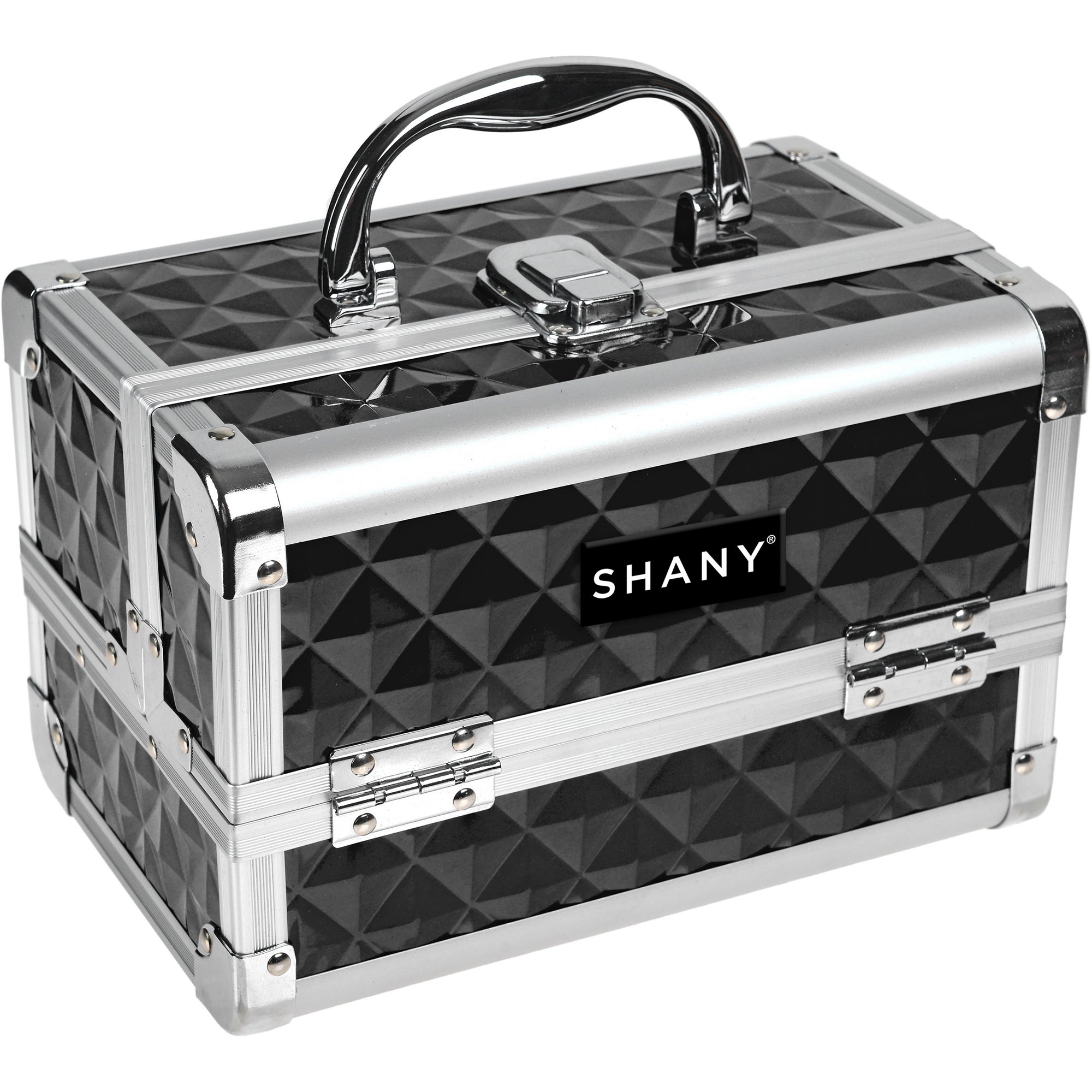 Professional Makeup Train Case with Mirror - Portable Cosmetic Organizer for Makeup Artists & Travel - Perfect for Salon, Home, and On-the-Go Beauty Needs