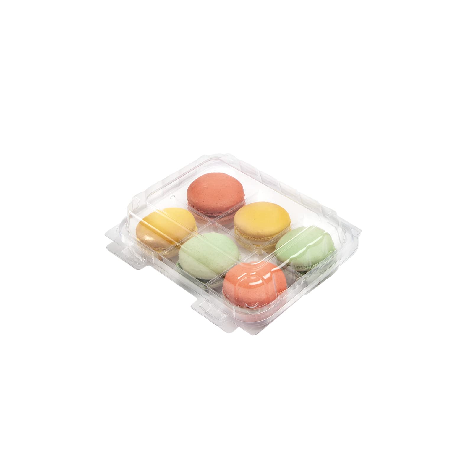 Eco-Friendly 6 Compartment Treat Packaging, 250-Pack | 99% Plant-Based BPA-Free Food Storage Containers with Lids | Perfect for Party Favors, Snack Storage & Meal Prep