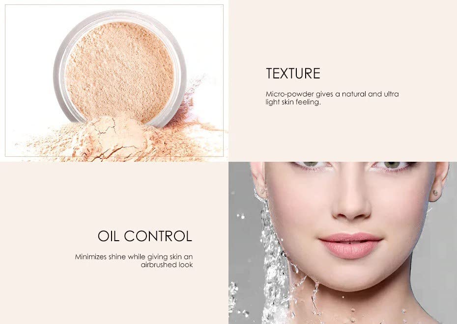 Oil-Free Loose Powder Makeup Base - Long-Lasting Matte Finish for Oily Skin | Perfect for Daily Wear & Special Occasions