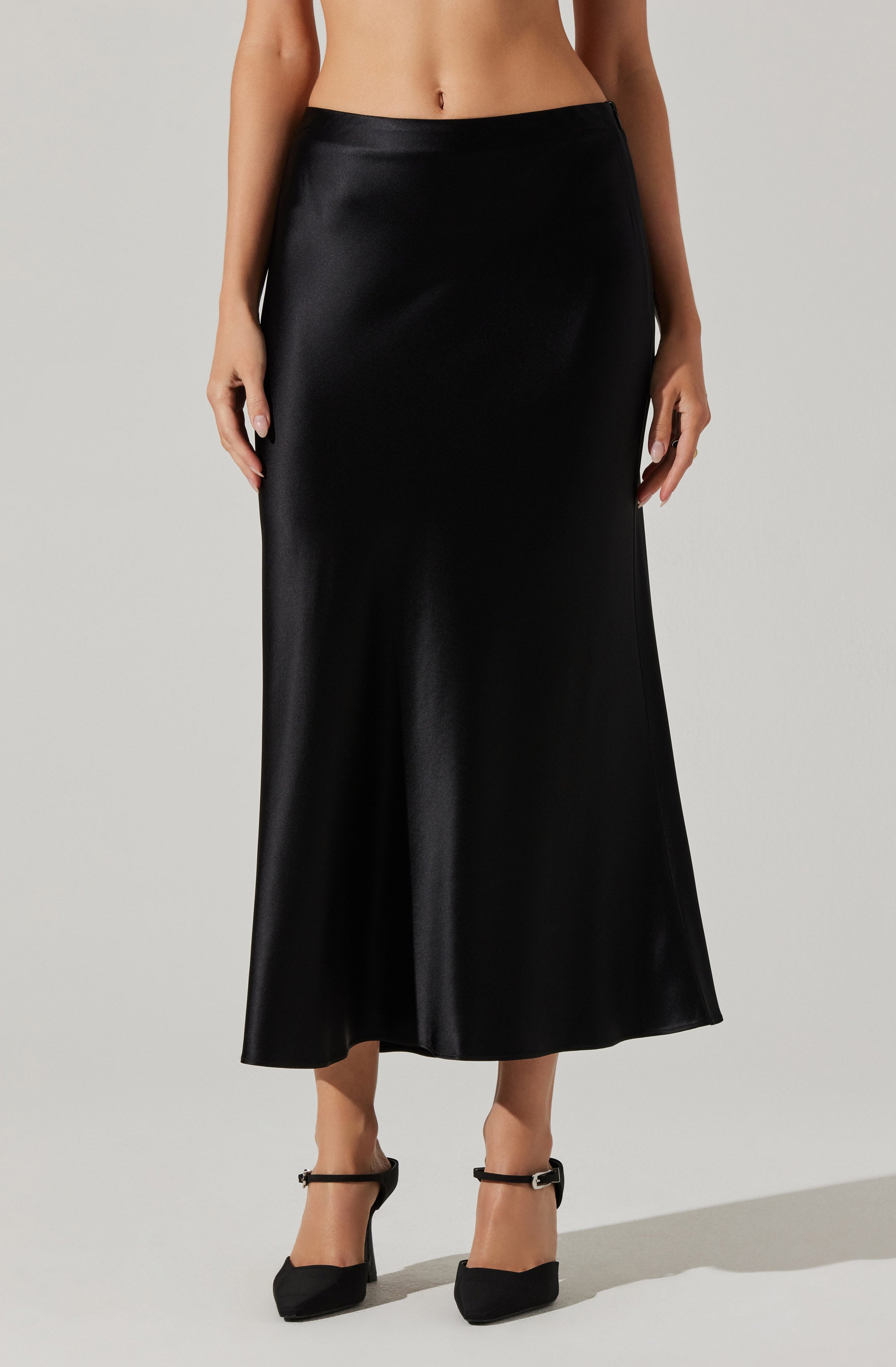 Windey Women's Satin Maxi Skirt - Elegant High Waist Long Flowy Skirt for Summer, Beach, Party & Special Occasions