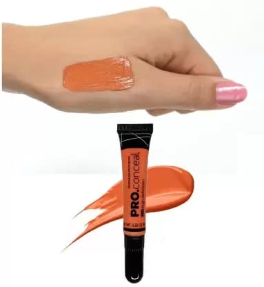Best Orange Color Corrector Concealer for Dark Circles & Blemishes - Brightening Makeup for Under Eyes & Face - Perfect for Daily Use & Professional Makeup