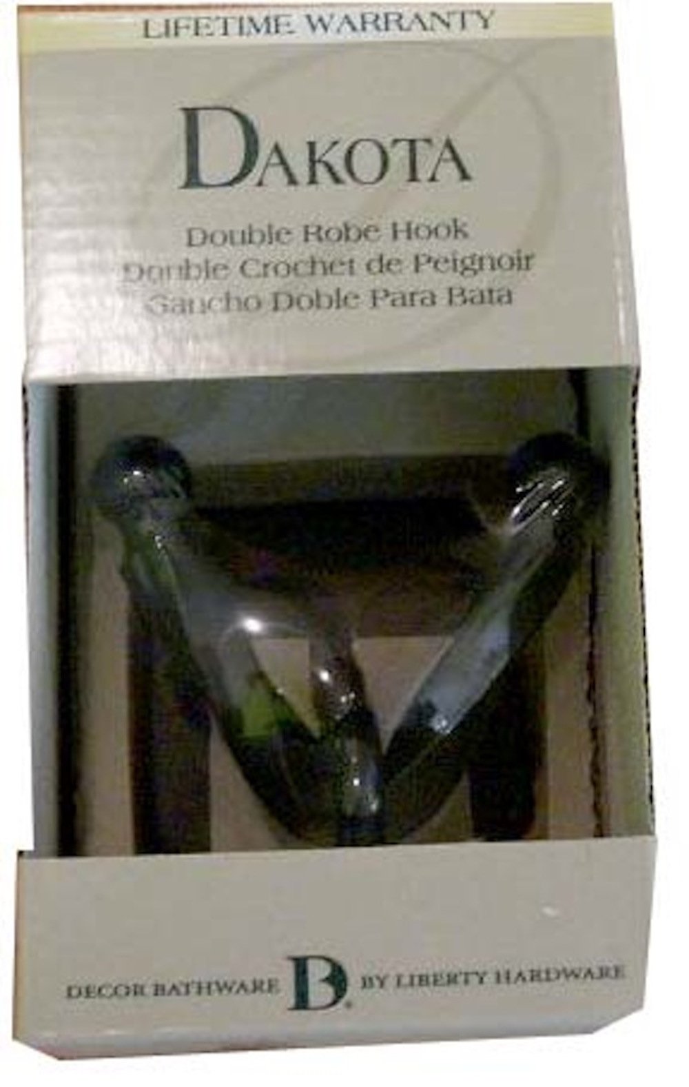 Dakota Bath Robe Hook Holder - Black Wall Mounted Towel Hanger for Bathroom Decor & Organization | Perfect for Bathrobes, Towels, and Coats in Home, Spa, or Hotel