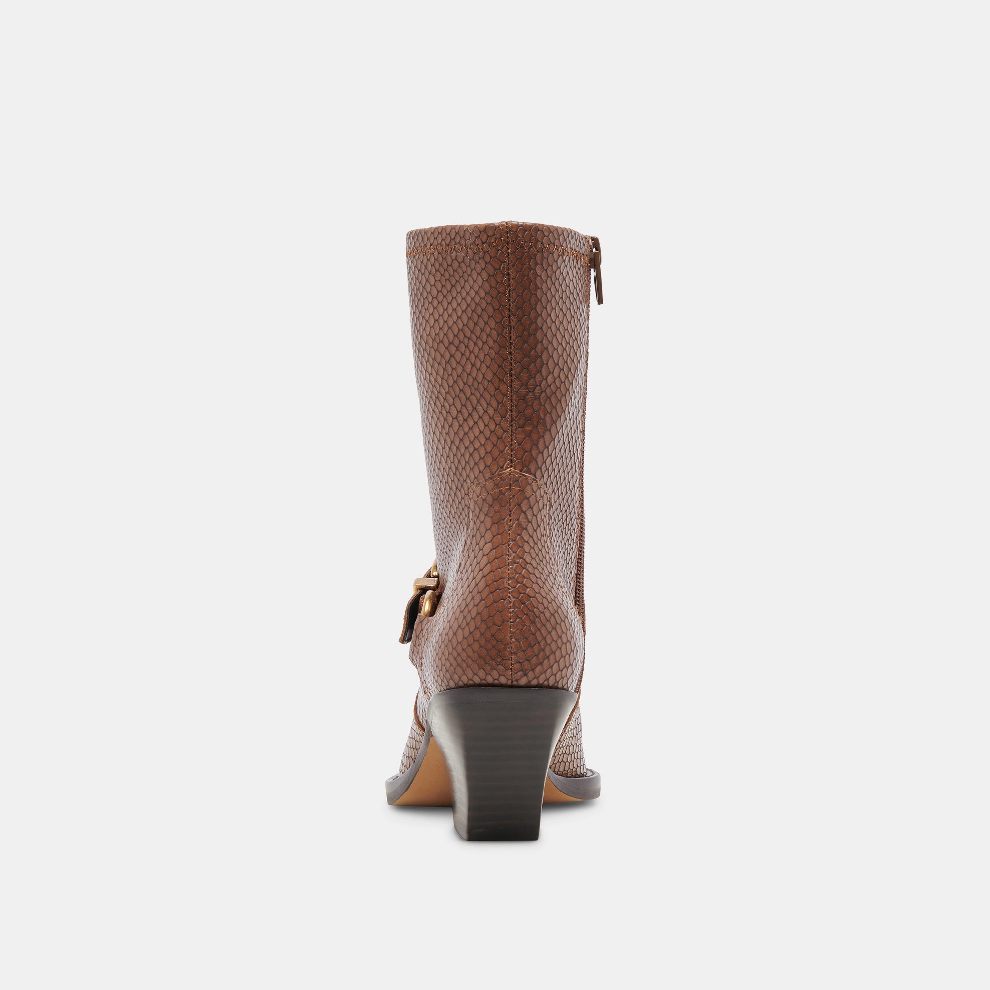 RAVE Wide Calf Boots for Women - Saddle Embossed Leather Knee High Riding Boots - Perfect for Country Style, Western Fashion & Outdoor Adventures