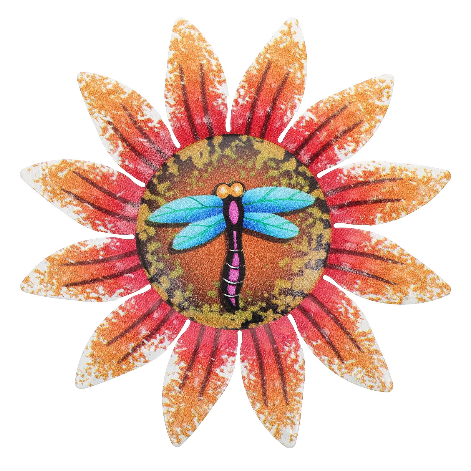 FOMIYES Iron Floral Wall Hanging Decor - Sunflower Ornament for Home, Indoor Wall Art, Rustic Farmhouse Decorations for Living Room & Bedroom | Perfect for Housewarming Gifts & Boho Chic Interior Design
