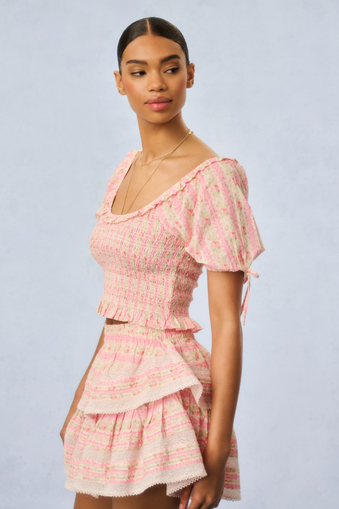 Molly Fragrance Print Top - Strawberry Macaron Scented Blouse for Women | Casual Summer T-Shirt, Perfect for Outings, Dates, and Everyday Wear