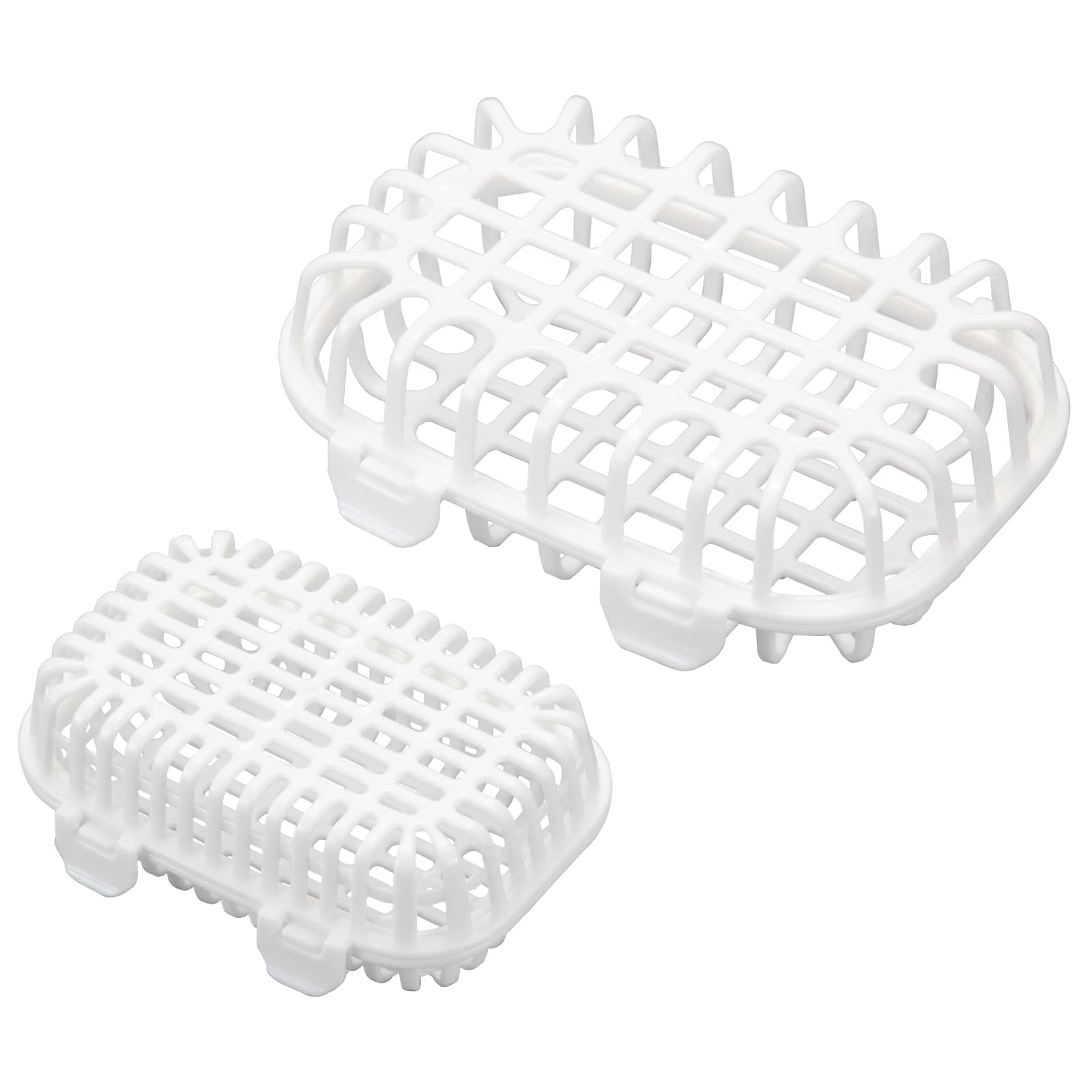2-Pack White Dishwasher Basket for Baby Bottle Parts & Small Tools - Durable Bottle Washer & Cleaner for Easy Dishwashing (Perfect for Baby Bottles, Nipples, Utensils & Accessories)