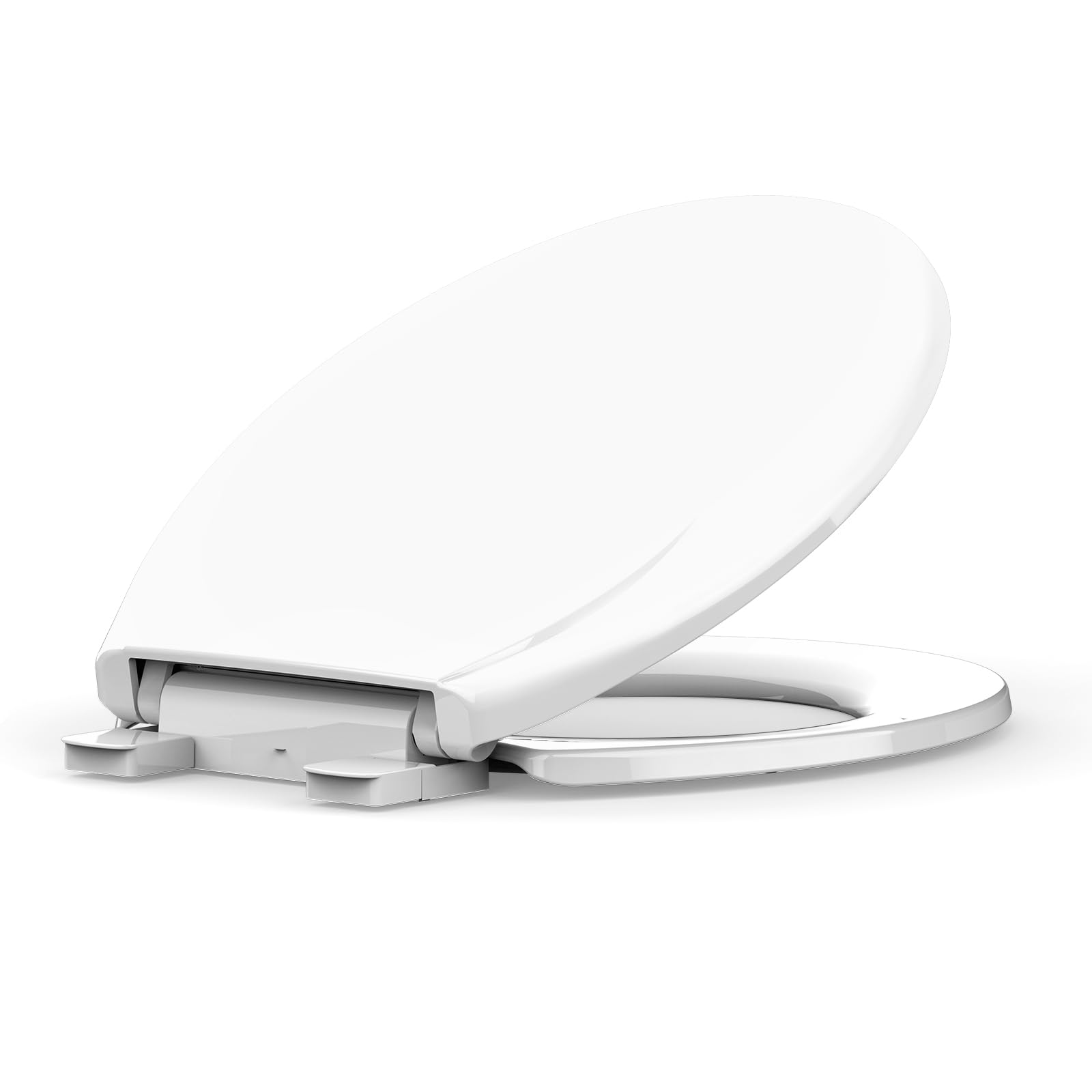 **Soft Close Round Toilet Seat with Quick-Release & Easy Installation – Durable Plastic, No-Loosen Design – Perfect for Bathroom Upgrades & Home Renovations**