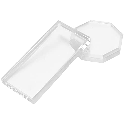 FOMIYES Eyelash Extension Glue Pallet - 2 Pack False Eyelash Holder & Adhesive Tray for Professional Lash Extensions, Nail Art Accessories | Perfect for Salon, Home Use & DIY Beauty Treatments