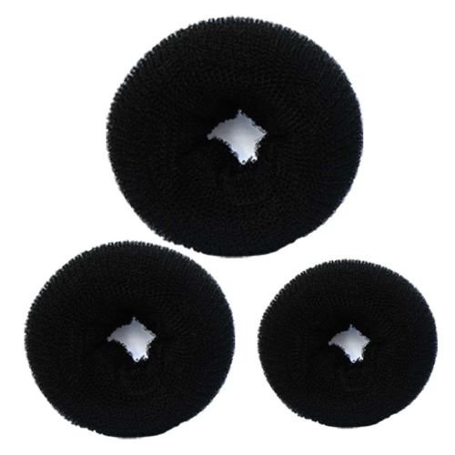 Homeoculture Hair Donuts 3-Piece Set with Bumpits Maker - Small, Medium & Large Hair Bun Donut for Updos, Ponytails & Hairstyling - Perfect for Weddings, Parties & Everyday Use