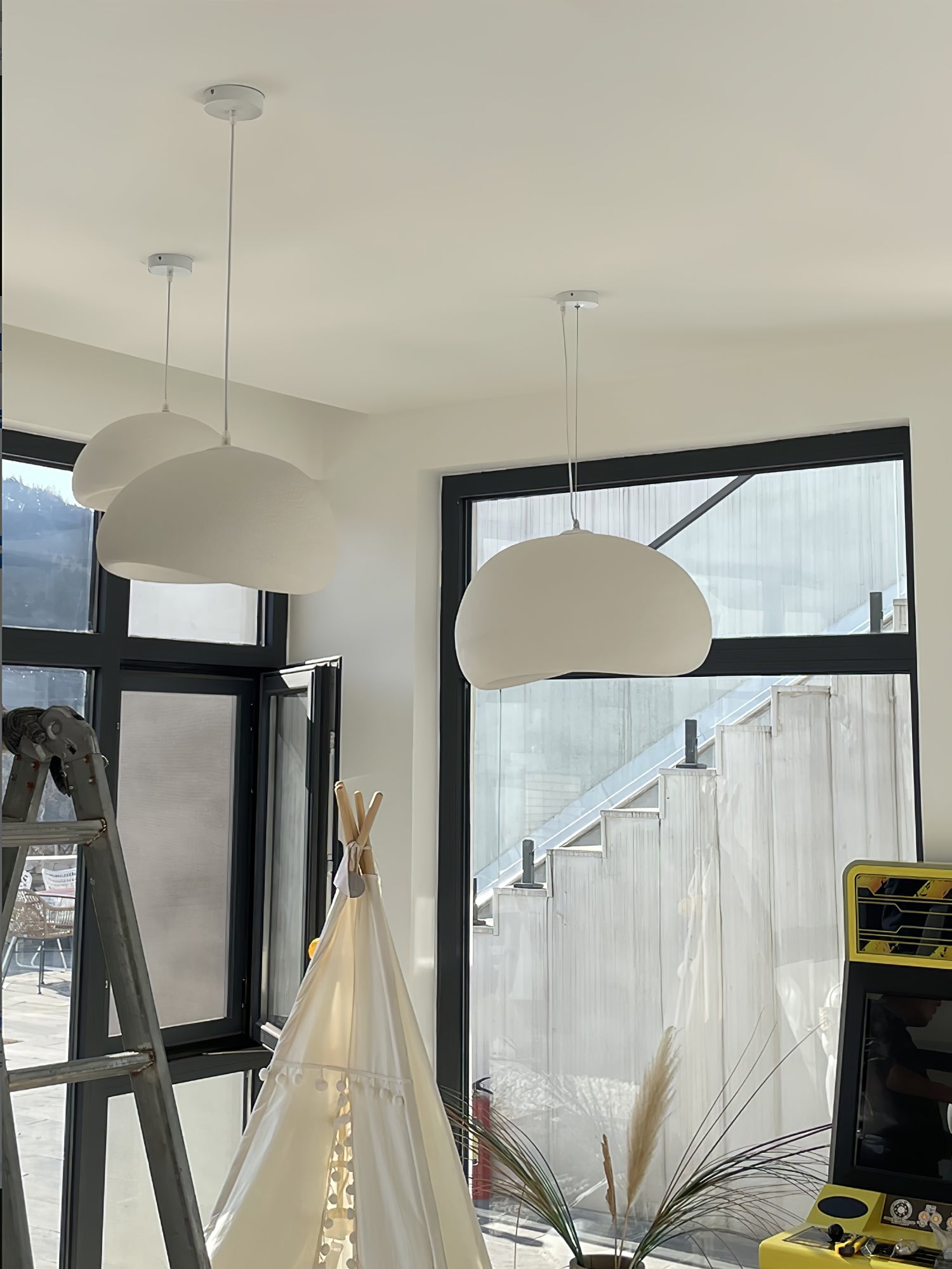 Modern Cloud Pendant Light Fixture - Stylish Hanging Ceiling Lamp for Living Room, Bedroom & Dining Area - Perfect for Home Decor and Ambient Lighting