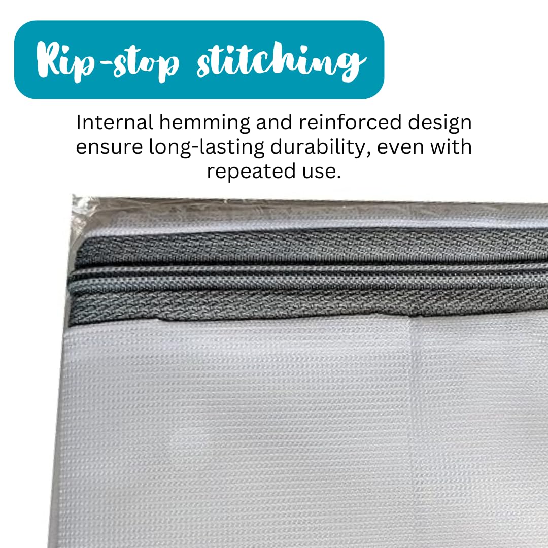 12 Pack MABUA Mesh Laundry Bags with Zipper - Delicate Wash Bags for Lingerie, Bras & Underwear - Breathable Net Fabric Travel Storage Organizer - Perfect for Washing, Travel & Home Organization