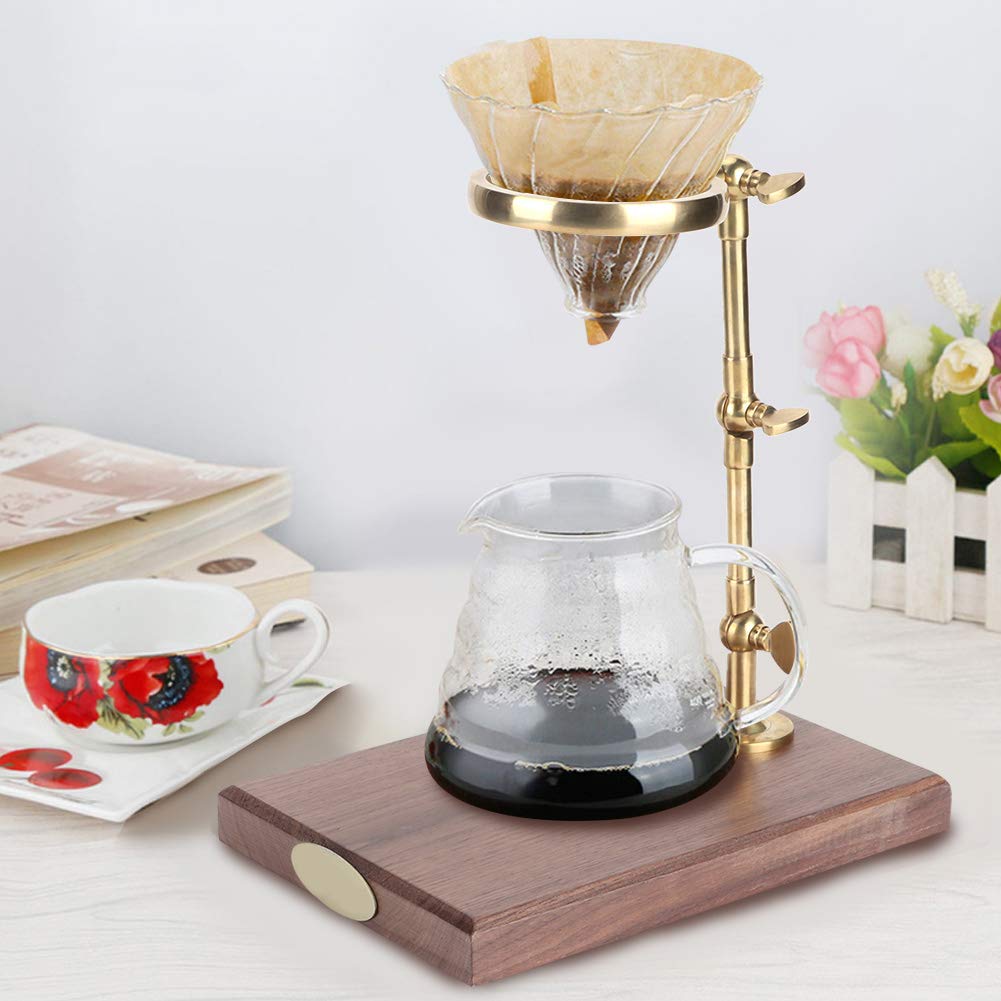 Stainless Steel Coffee Filter Stand - Removable Pour Over Dripper Holder for V60, Chemex & Kalita Wave Coffee Makers | Perfect for Home Brewing, Camping & Office Use