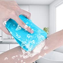 **Silicone Body Scrubber Belt - Long Back Scrubber & Massager for Shower, Bath & Foot Cleaning - Exfoliating Skin Brush for Men & Women - Perfect for Deep Cleansing, Relaxation & Spa Days at Home**