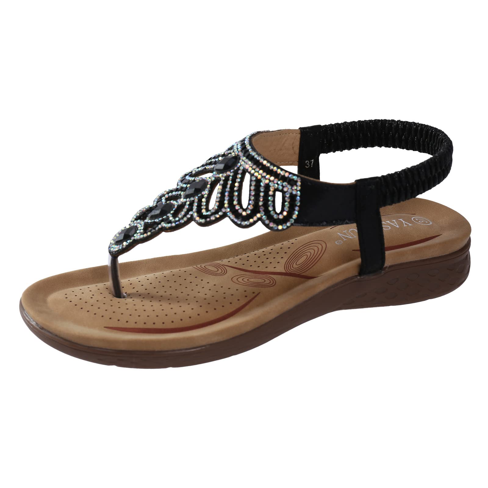 Women's Pearl Toe Wedge Sandals - Fashion Open-Toe Casual Workout Shoes for Summer | Perfect for Beach, Walking, and Outdoor Activities | Sandalias Rojas para Mujer