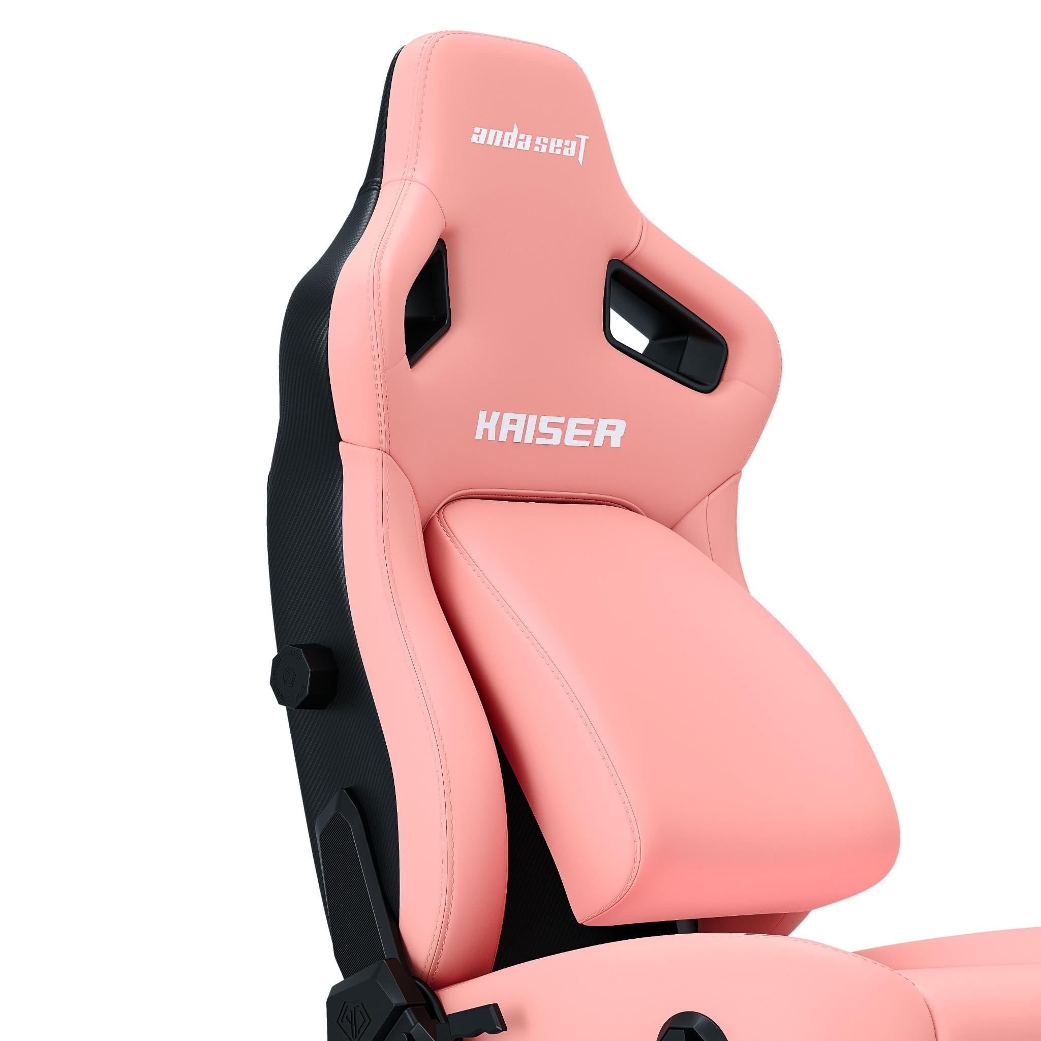 Anda Seat Kaiser 4 Series XL Premium Gaming Chair - Ergonomic Office & Racing Style Computer Chair with Lumbar Support - Creamy Pink for Gamers & Home Office Use