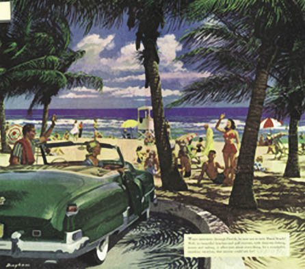 Hot Stuff 2060-16x20_GC 16x20 Inch Miami Beach Wall Art Poster - Perfect for Home Decor, Office, Dorm Room & Gift Ideas
