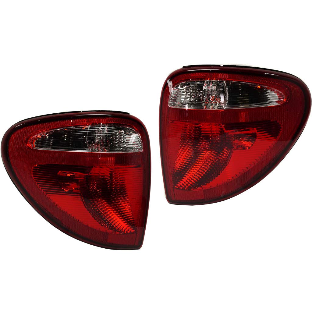 Dodge Grand Caravan Tail Lights Pair (2004-2007) - DOT Certified Replacement for CH2800157, CH2801157 | 68241335AA, 68241334AA - Perfect for Night Driving & Enhanced Safety