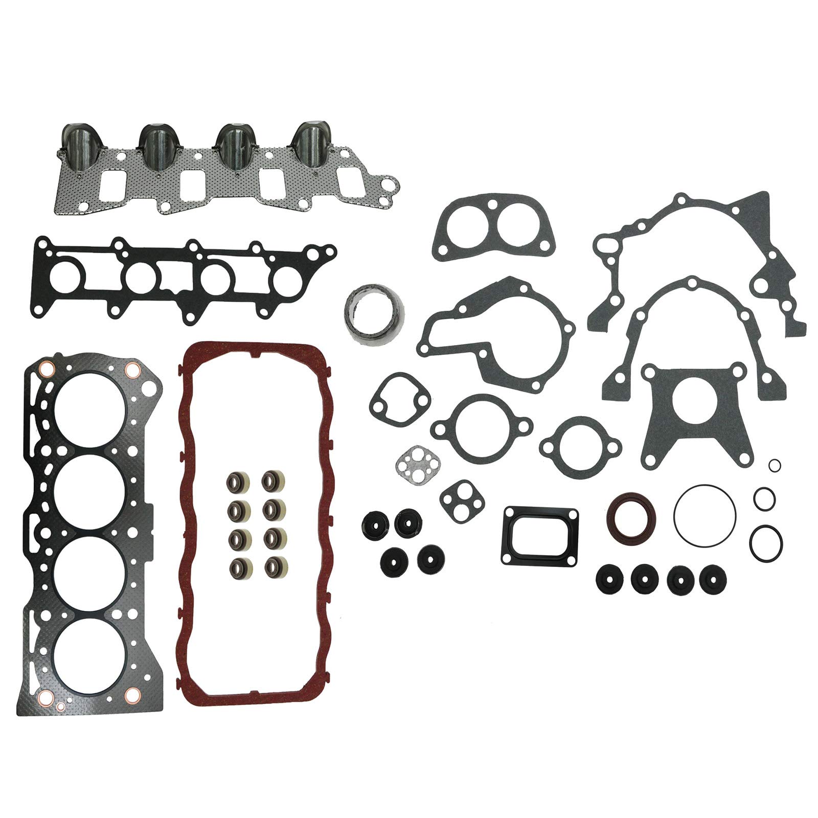 TRQ Intake Exhaust Manifold Gasket Kit for Tracker Sidekick 1.6L 8V - Engine Repair Replacement