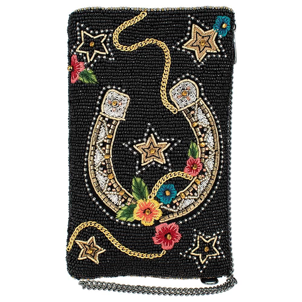 Mary Frances Good Luck Themed Crossbody Phone Purse for Women | Handmade Fashionable Small Shoulder Bag | Perfect for Daily Use, Travel & Special Occasions