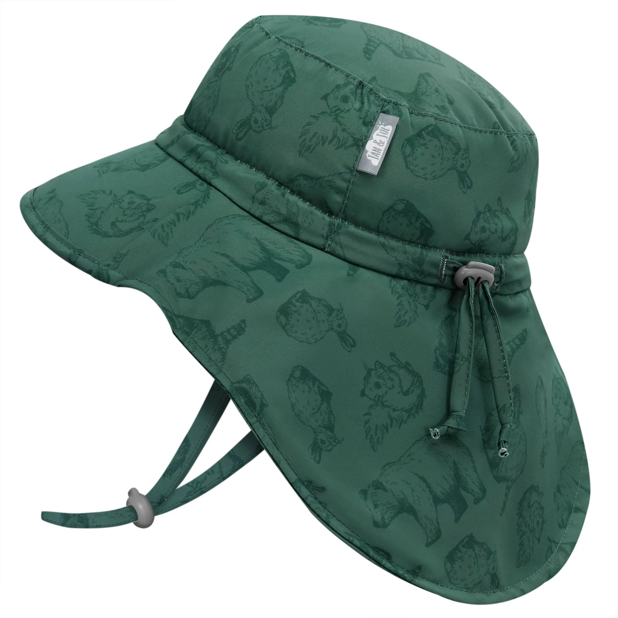 Jan & Jul Forest Friends Aqua Dry Adventure Hat - Waterproof Sun Hat for Kids Outdoor Activities, Hiking, Beach & Pool Play