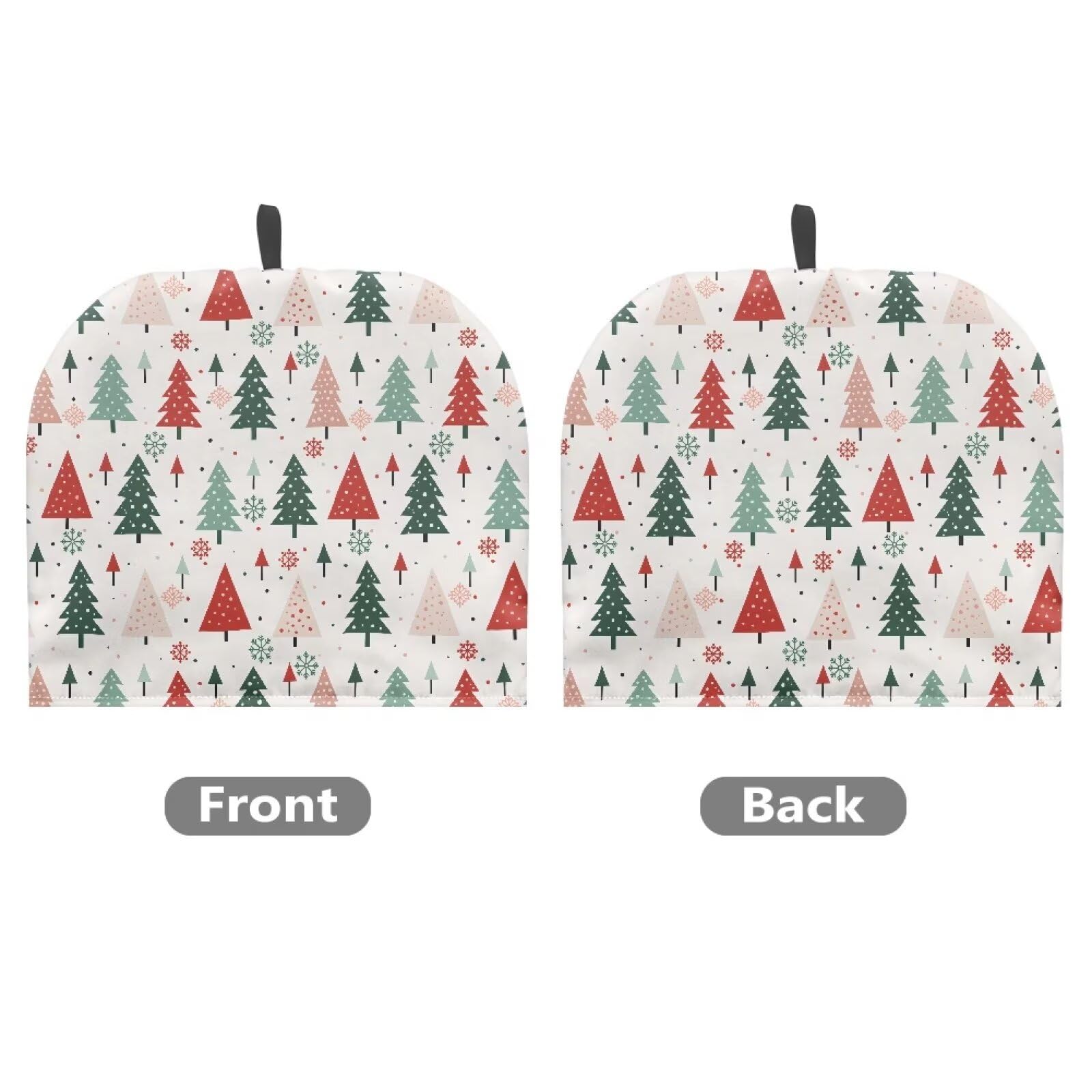 Pine Snowflake Print Tea Cozy for Teapot - Large Insulated Tea Kettle Cover - Christmas Kitchen Decor for Holiday Table Setting & Cozy Winter Tea Parties