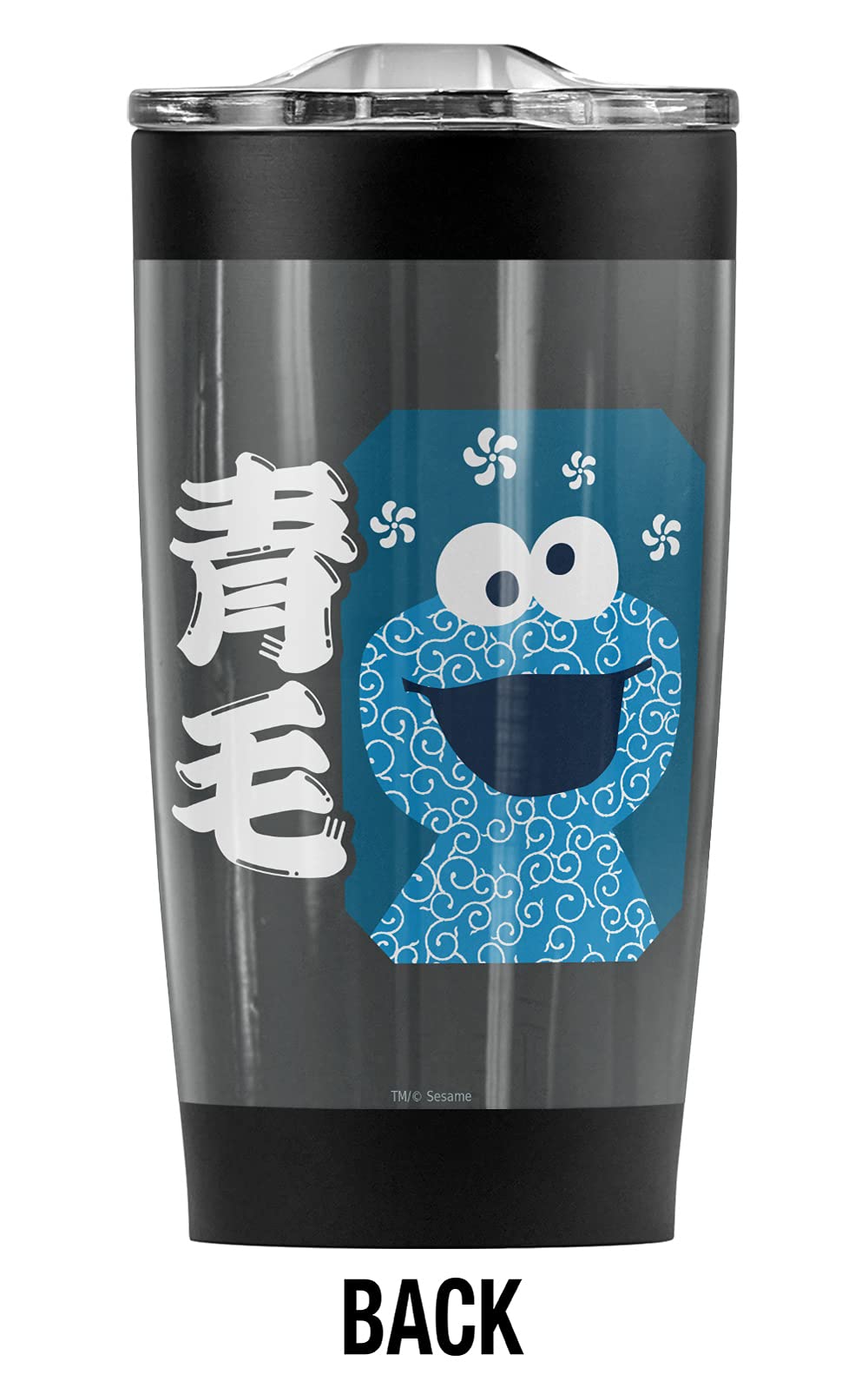 Sesame Street Cookie Monster Stainless Steel Tumbler 20oz - Vacuum Insulated Travel Mug with Leakproof Lid - Keeps Hot & Cold for Hours - Perfect for Coffee, Tea, Smoothies - Great Gift for Kids & Adults - Ideal for Office, Commuting, Camping, and Outdoor Activities