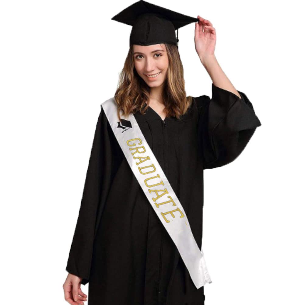 Amosfun 6Pcs Graduation Stoles - Printed Honor Sash for Bachelor's Degree Graduates | Perfect for Graduation Ceremonies, Parties & Academic Celebrations
