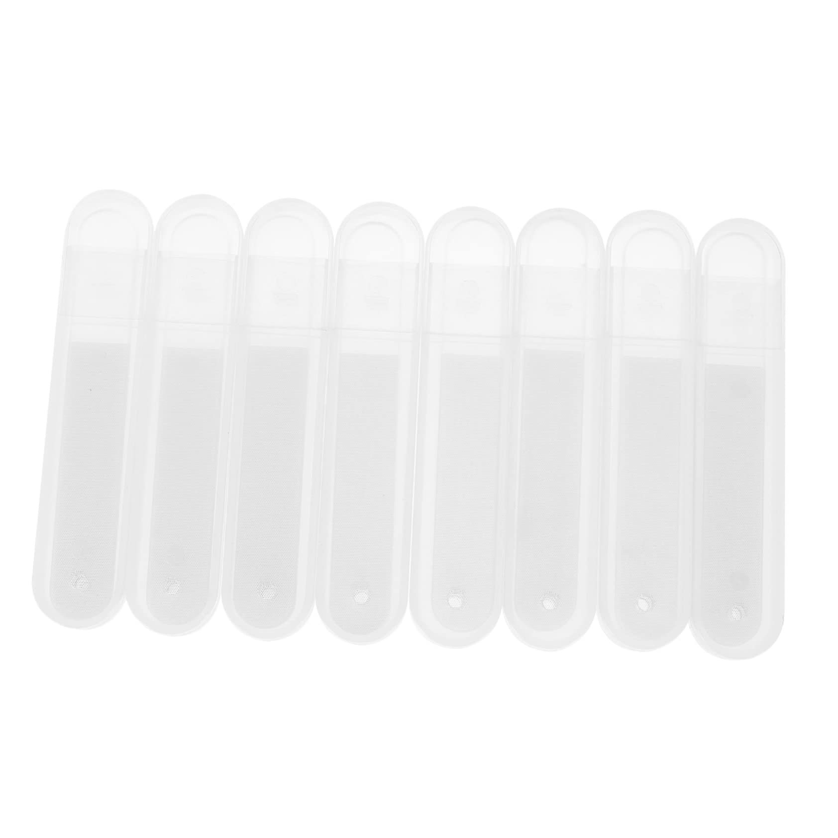Beavorty 8-Piece Professional Glass Nail File Set for Women - Metal Base Nail Files with Buffer & Sanding Block for Manicure & Pedicure - Perfect for Home, Salon, and Travel Nail Care