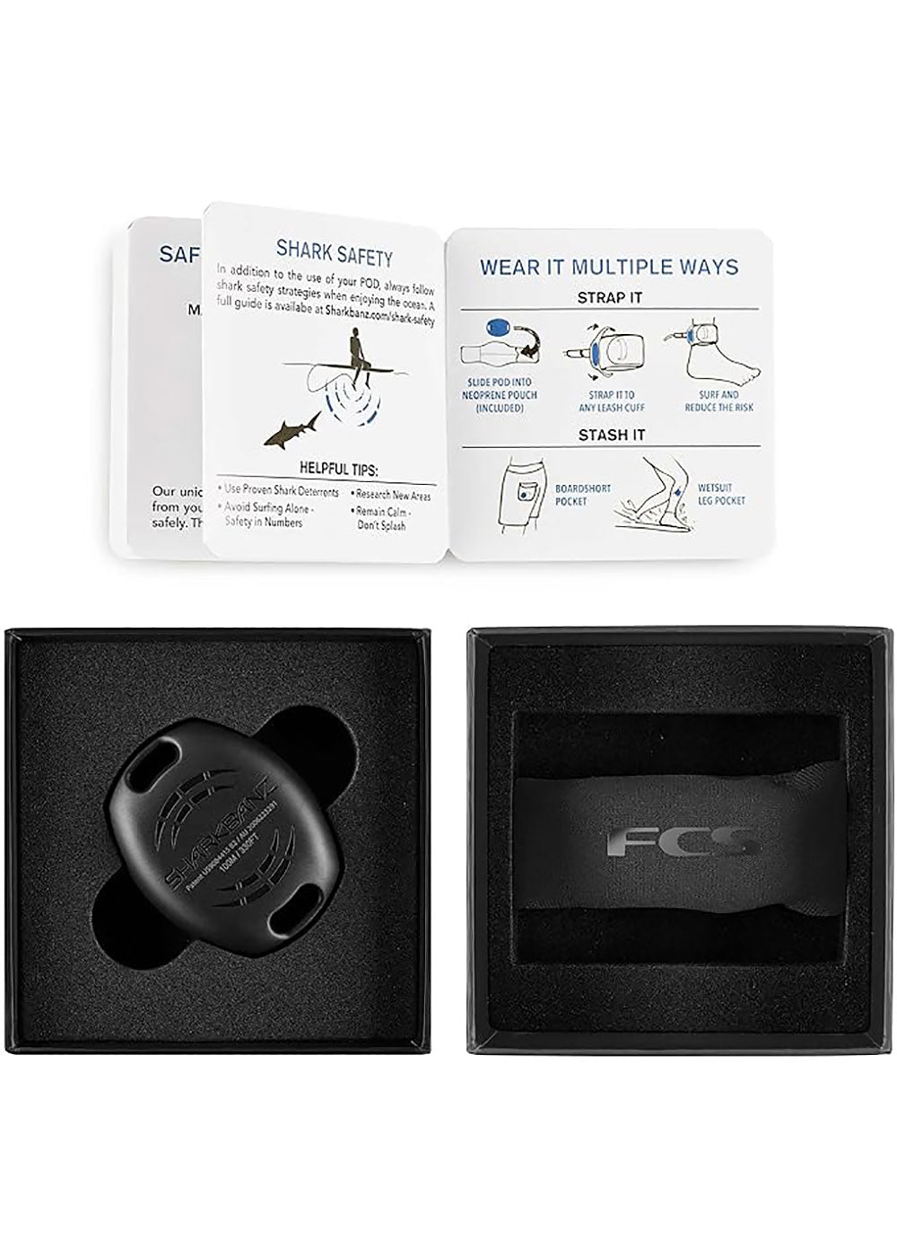 FCS Sharkbanz Shark Repellent Magnetic Bracelet - Effective Shark Deterrent for Surfing, Swimming & Water Sports