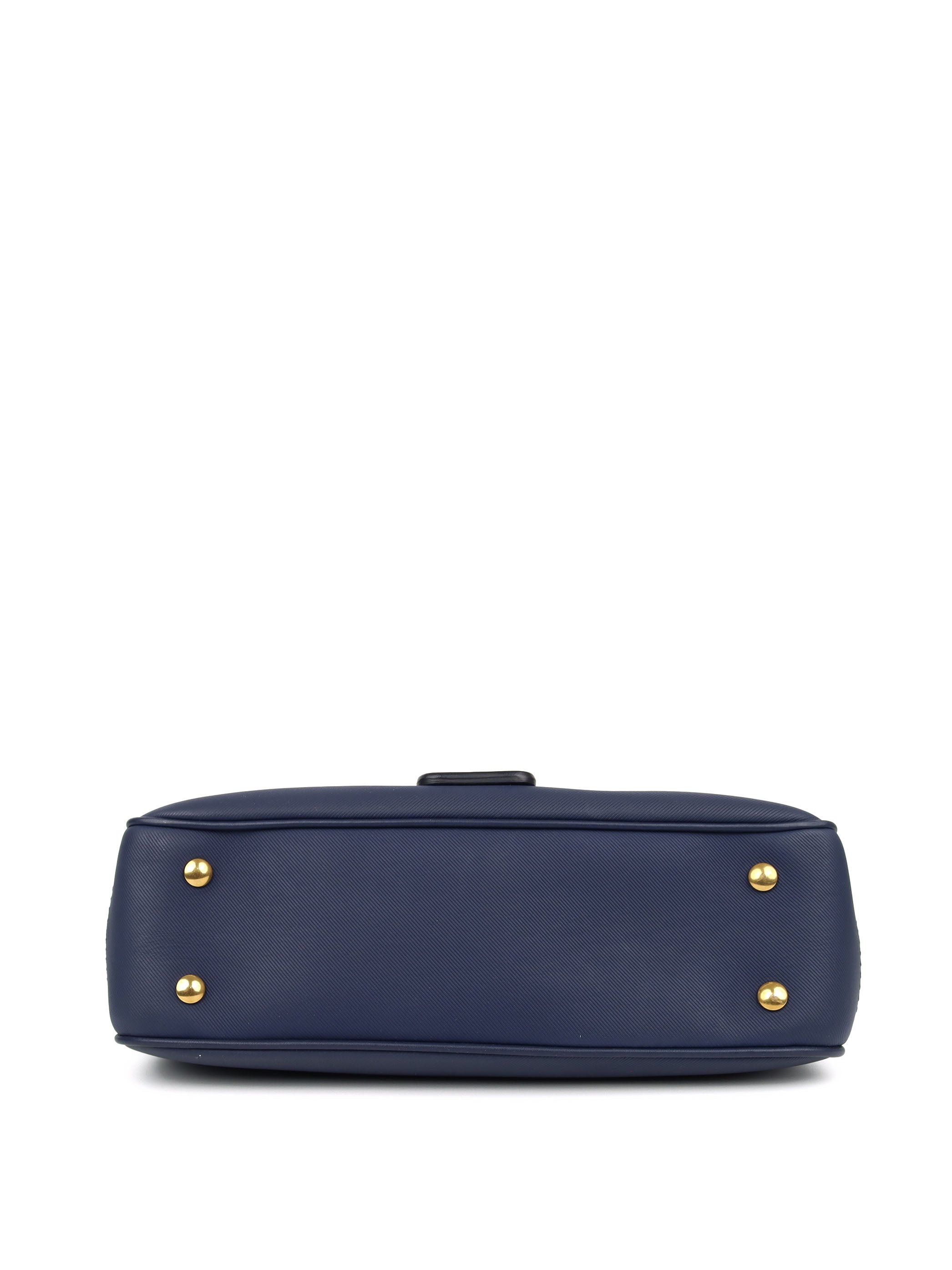 Burberry Blue Leather Top Handle Handbag for Women | Luxury Designer Shoulder Bag & Crossbody Purse | Perfect for Work, Travel, and Evening Events