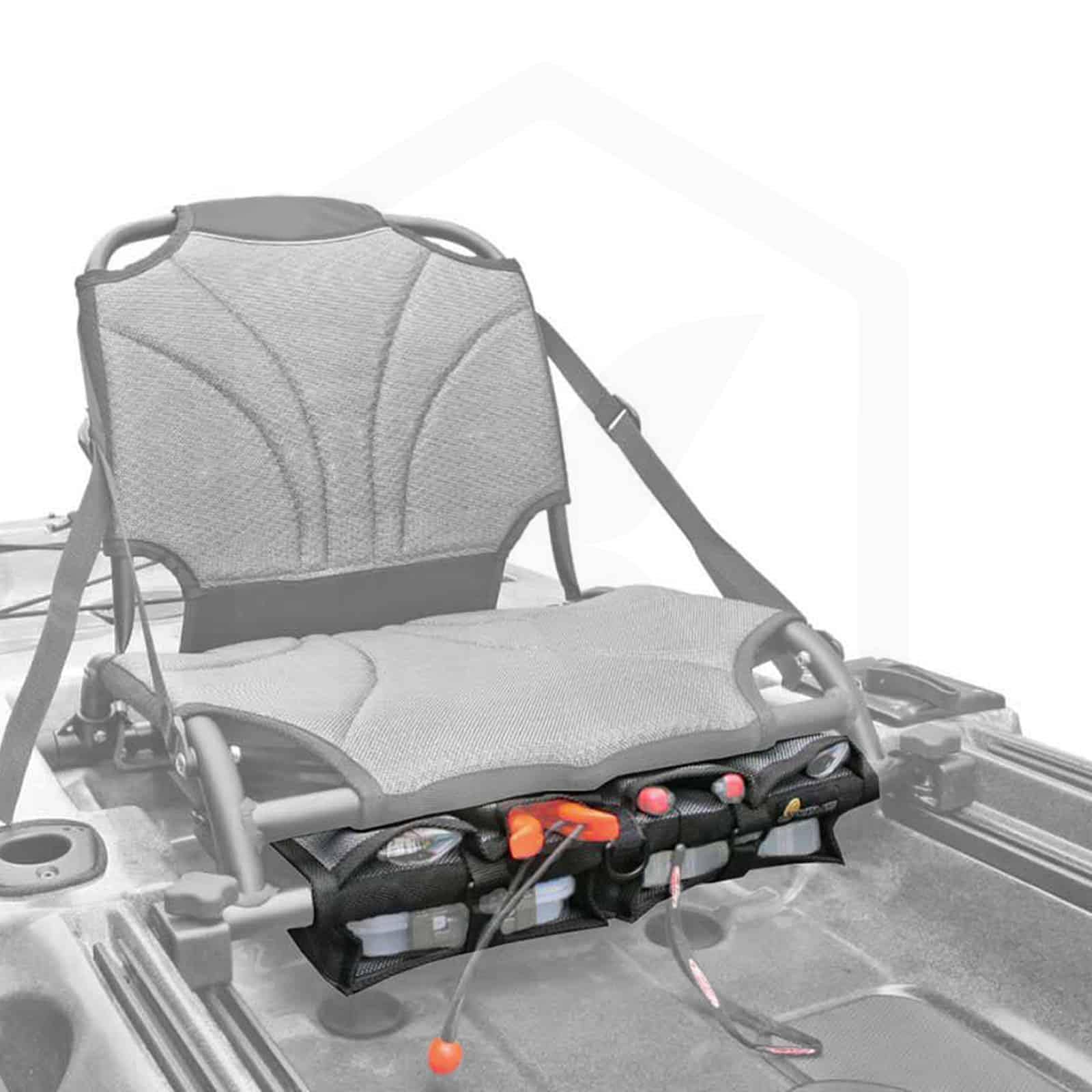 **Black Nylon Kayak Mesh Bag - Waterproof Gear Organizer for Paddling, Fishing & Outdoor Adventures**