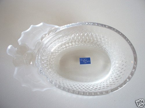 Studio Nova Christmas Treasure Crystal Candy Dish - Elegant Holiday Candy Bowl for Christmas Decor, Parties & Gift Giving
