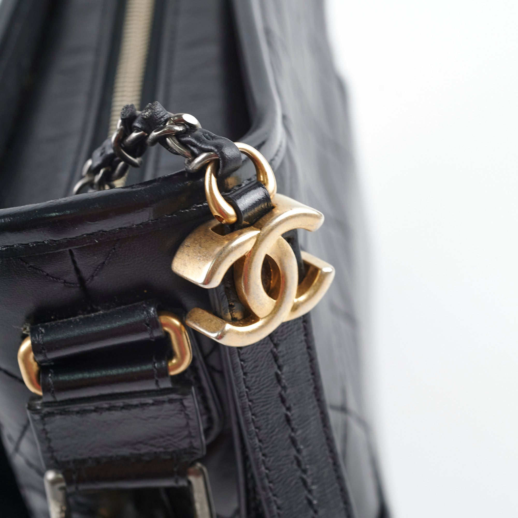 Chanel Medium Gabrielle Bag - Black Aged Calfskin Leather Shoulder Bag Series 29 | Luxury Designer Handbag for Women, Perfect for Work, Evening Events & Everyday Use