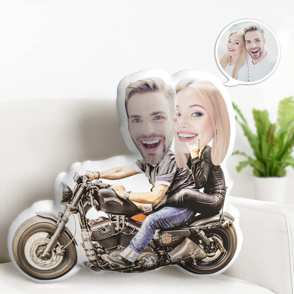 Custom Funny Face Boyfriend Pillow - Personalized Cute Body Pillow with Photo - Plush Stuffed Pet Pillow Buddy Toy - Unique Valentine's Day Gift for Couples - Perfect for Cuddling, Home Decor & Romantic Surprises