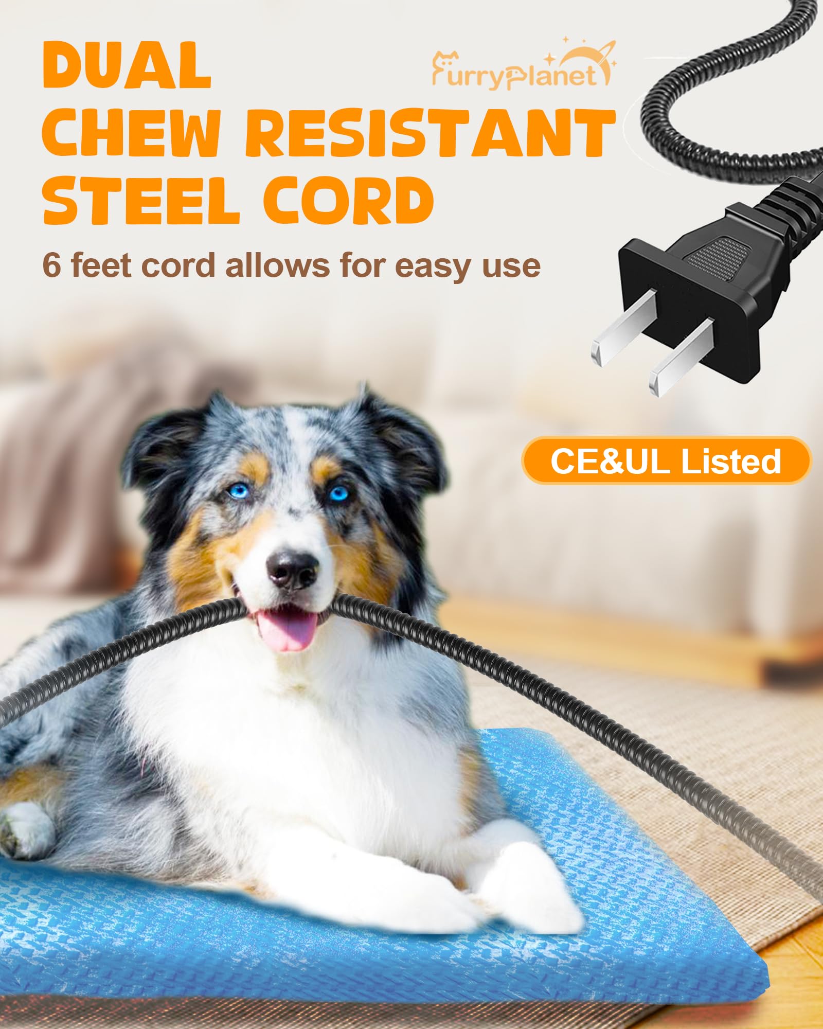 Upgrade Dog Heating Pad with 2 Covers & 840D Storage Bag - Adjustable Temperature Electric Pet Heating Pad with Timer - Waterproof Large Heated Bed Mat with Chew-Proof Cord - Perfect for Winter Warmth, Arthritis Relief & Indoor/Outdoor Pet Comfort