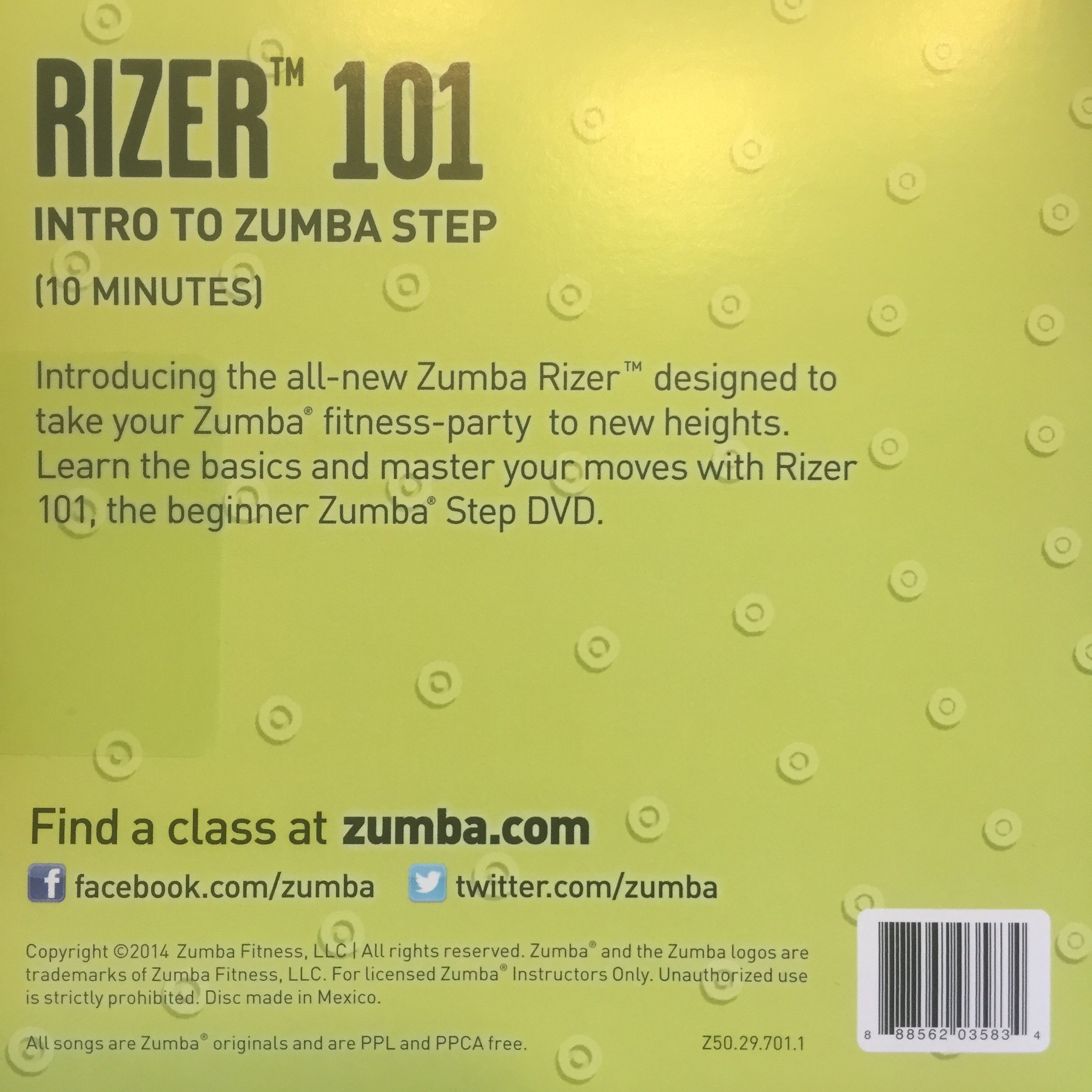 Zumba Fitness Rizer 101 Exercise DVD: Step Workout for Beginners | Home Fitness & Dance Workout Routine
