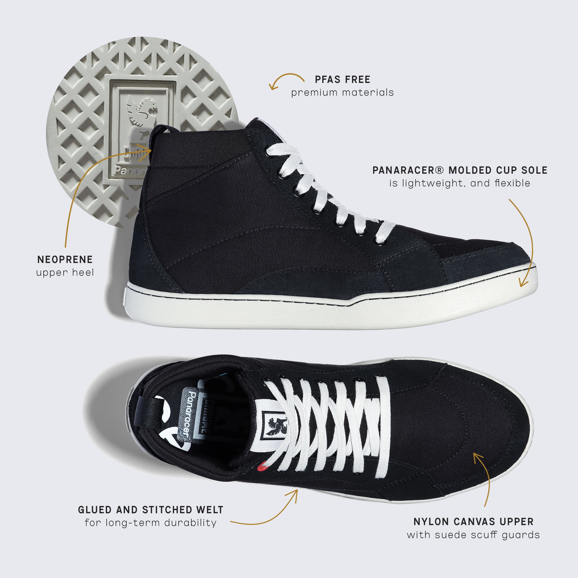Foster High Top Shoes for Men & Women - Comfortable Sneakers for Running, Walking & Casual Wear | Stylish Athletic Shoes for Everyday Use