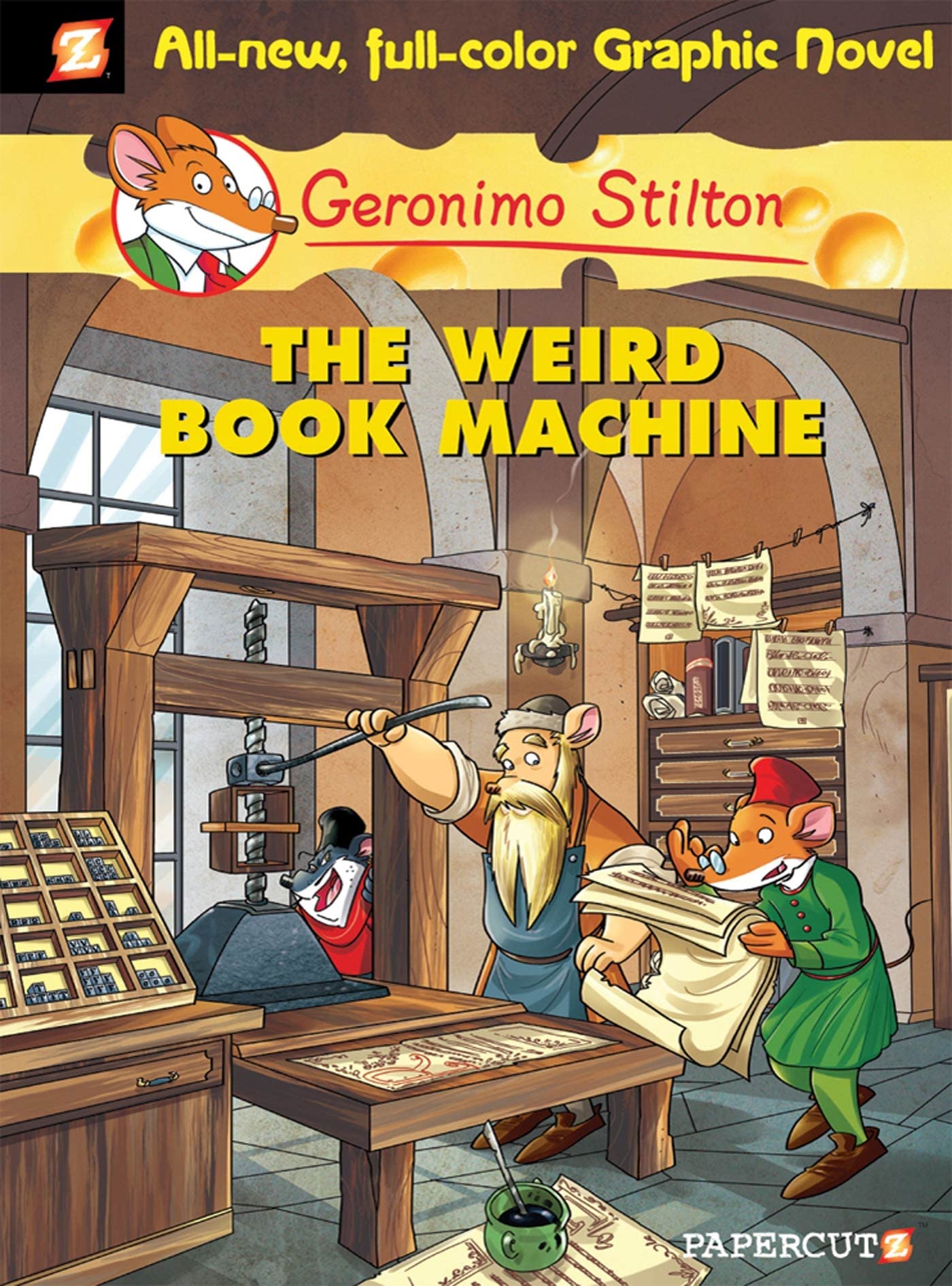 Geronimo Stilton Graphic Novels #9: The Weird Book Machine - Adventure Comic Book for Kids | Perfect for Young Readers, Classroom Libraries & Bedtime Stories