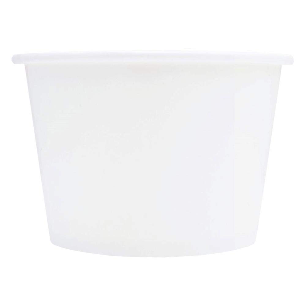 UNIQ 1000-Count 8 oz White Paper Ice Cream Cups | Disposable Dessert Bowls for Frozen Yogurt, Gelato & Ice Cream | Bulk Party Supplies for Birthday, Wedding & Catering Events