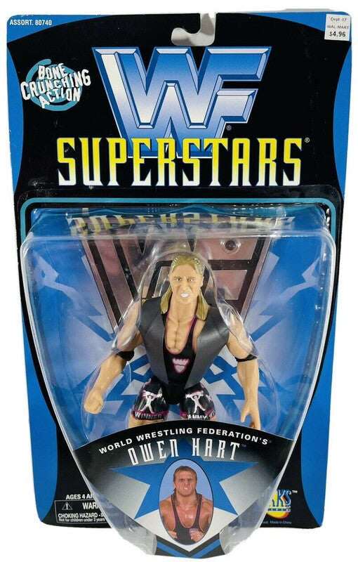 1997 WWF Jakks Pacific Best of Series 1 Owen Hart Wrestling Action Figure - Exclusive Collectible for WWF Fans & Wrestling Memorabilia Collectors - Perfect for Display, Gifts, and Nostalgic Wrestling Collections